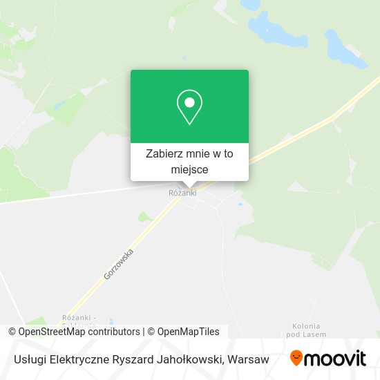 Mapa Usługi Elektryczne Ryszard Jahołkowski