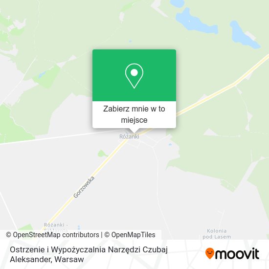 Mapa Ostrzenie i Wypożyczalnia Narzędzi Czubaj Aleksander