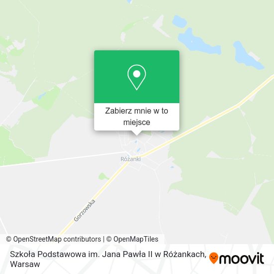 Mapa Szkoła Podstawowa im. Jana Pawła II w Różankach