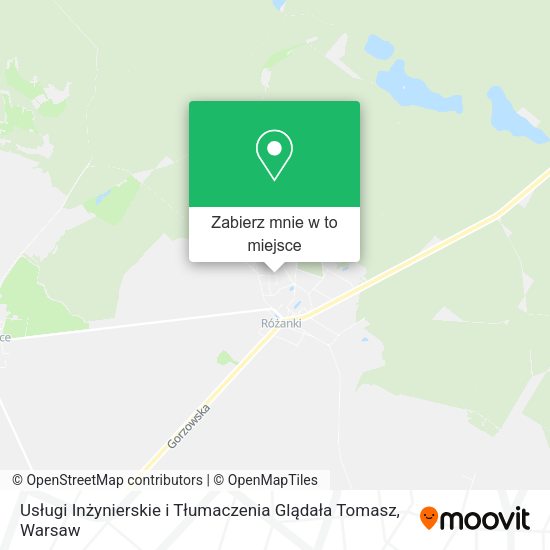 Mapa Usługi Inżynierskie i Tłumaczenia Glądała Tomasz