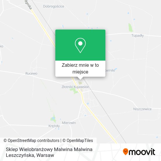 Mapa Sklep Wielobranżowy Malwina Malwina Leszczyńska