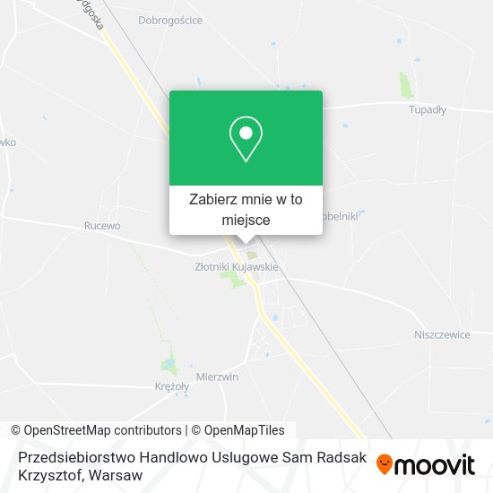 Mapa Przedsiebiorstwo Handlowo Uslugowe Sam Radsak Krzysztof