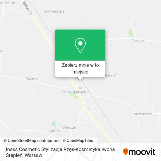 Mapa Iness Cosmetic Stylizacja Rzęs-Kosmetyka Iwona Stępień