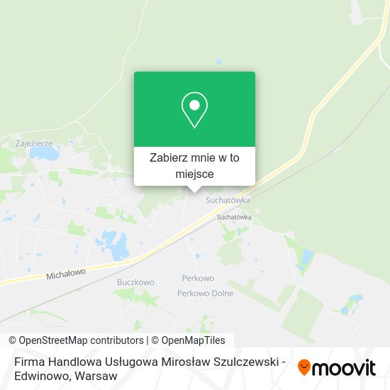 Mapa Firma Handlowa Usługowa Mirosław Szulczewski - Edwinowo