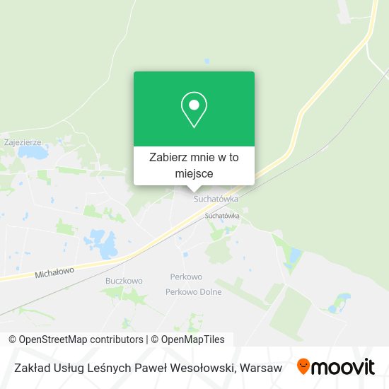 Mapa Zakład Usług Leśnych Paweł Wesołowski