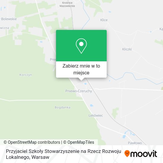 Mapa Przyjaciel Szkoły Stowarzyszenie na Rzecz Rozwoju Lokalnego