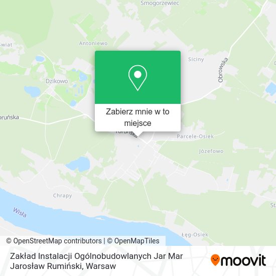 Mapa Zakład Instalacji Ogólnobudowlanych Jar Mar Jarosław Rumiński