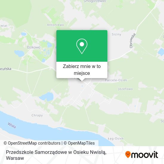 Mapa Przedszkole Samorządowe w Osieku Nwisłą