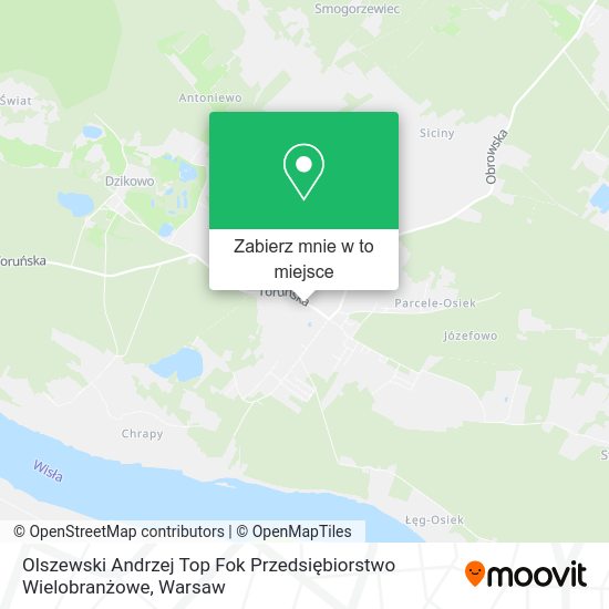 Mapa Olszewski Andrzej Top Fok Przedsiębiorstwo Wielobranżowe