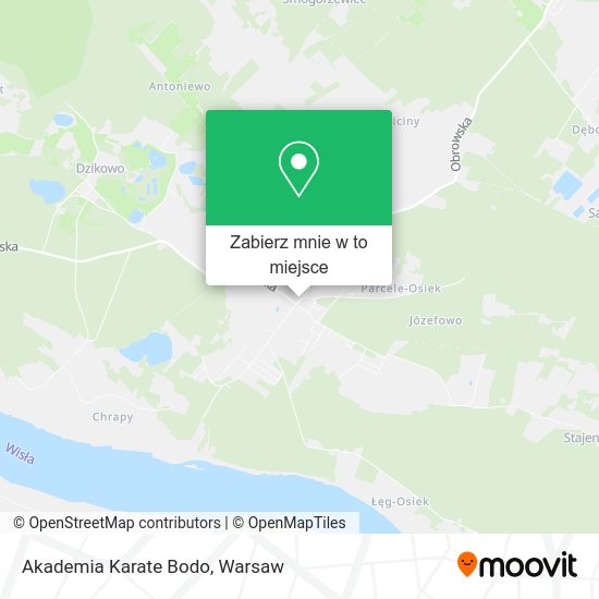 Mapa Akademia Karate Bodo