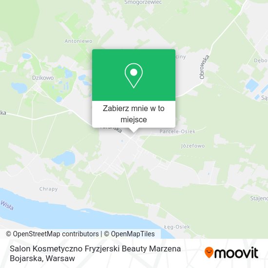 Mapa Salon Kosmetyczno Fryzjerski Beauty Marzena Bojarska