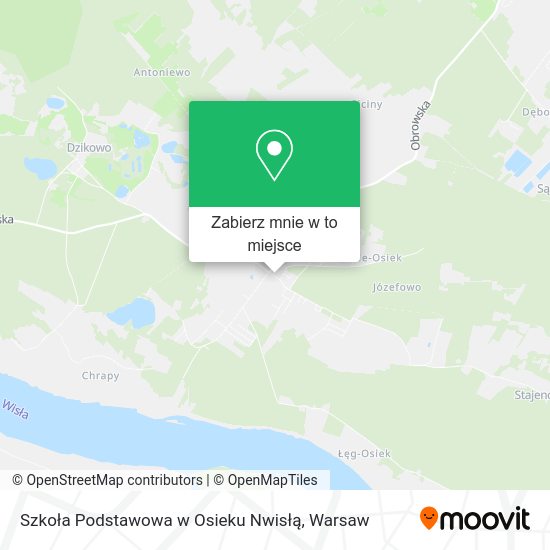 Mapa Szkoła Podstawowa w Osieku Nwisłą