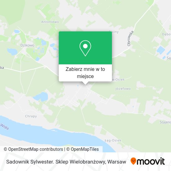 Mapa Sadownik Sylwester. Sklep Wielobranżowy