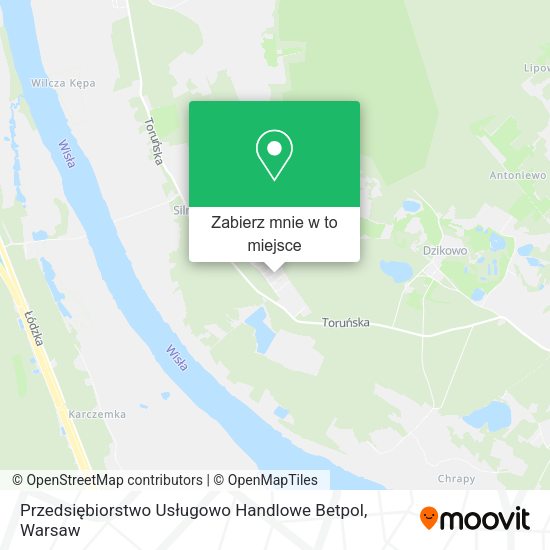 Mapa Przedsiębiorstwo Usługowo Handlowe Betpol