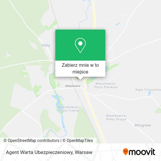 Mapa Agent Warta Ubezpieczeniowy