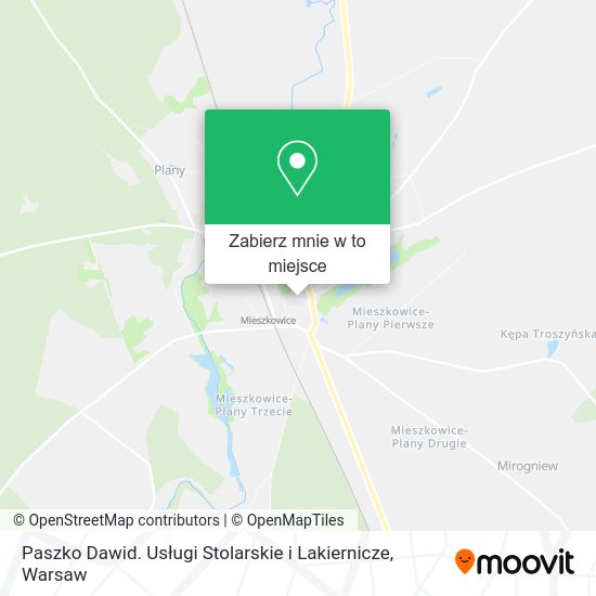 Mapa Paszko Dawid. Usługi Stolarskie i Lakiernicze