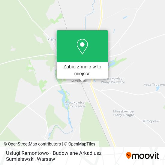 Mapa Usługi Remontowo - Budowlane Arkadiusz Sumisławski