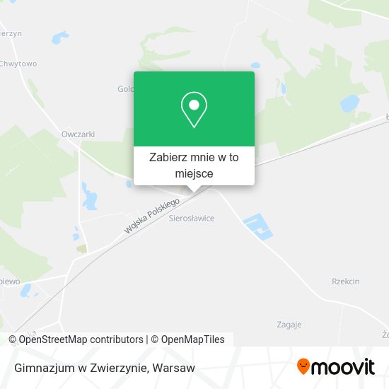 Mapa Gimnazjum w Zwierzynie