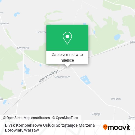 Mapa Błysk Kompleksowe Usługi Sprzątające Marzena Borowiak