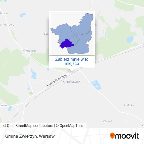 Mapa Gmina Zwierzyn