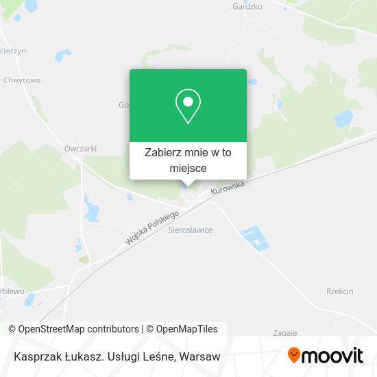 Mapa Kasprzak Łukasz. Usługi Leśne