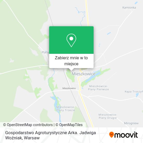 Mapa Gospodarstwo Agroturystyczne Arka. Jadwiga Woźniak