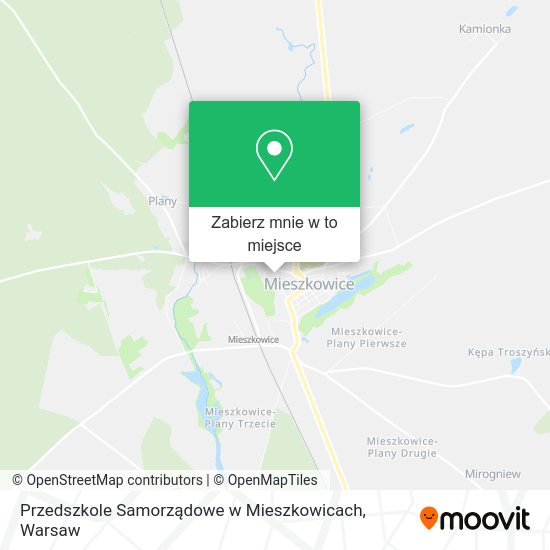 Mapa Przedszkole Samorządowe w Mieszkowicach