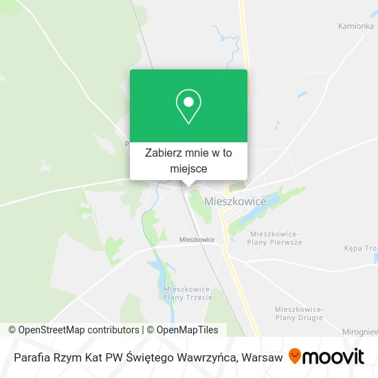 Mapa Parafia Rzym Kat PW Świętego Wawrzyńca