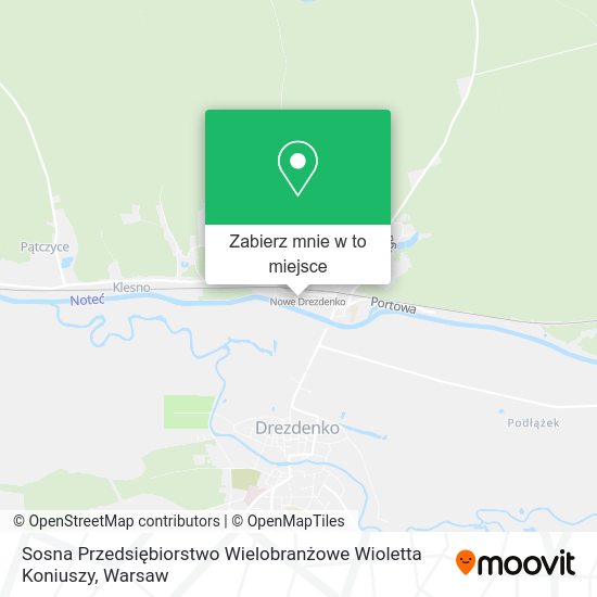 Mapa Sosna Przedsiębiorstwo Wielobranżowe Wioletta Koniuszy