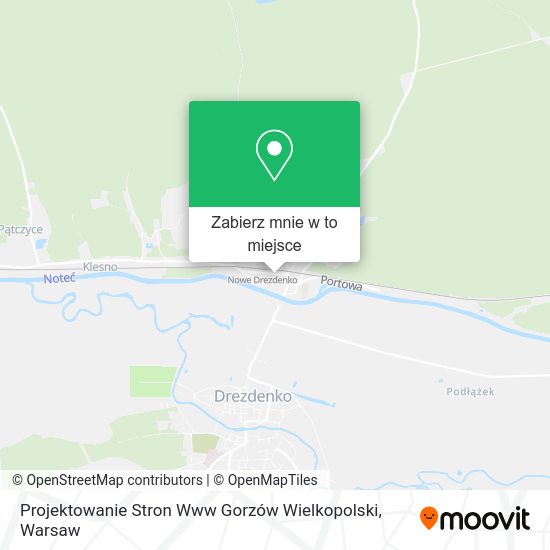 Mapa Projektowanie Stron Www Gorzów Wielkopolski