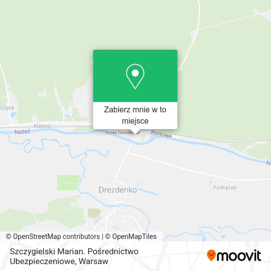 Mapa Szczygielski Marian. Pośrednictwo Ubezpieczeniowe