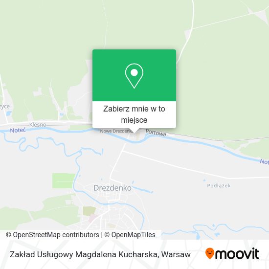 Mapa Zakład Usługowy Magdalena Kucharska