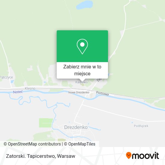 Mapa Zatorski. Tapicerstwo