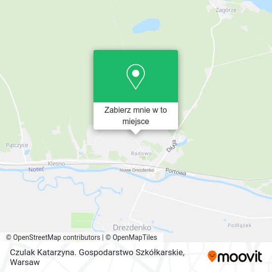 Mapa Czulak Katarzyna. Gospodarstwo Szkółkarskie