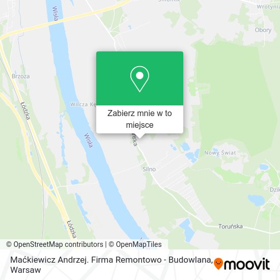 Mapa Maćkiewicz Andrzej. Firma Remontowo - Budowlana