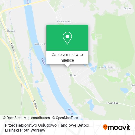 Mapa Przedsiębiorstwo Usługowo Handlowe Betpol Lisiński Piotr