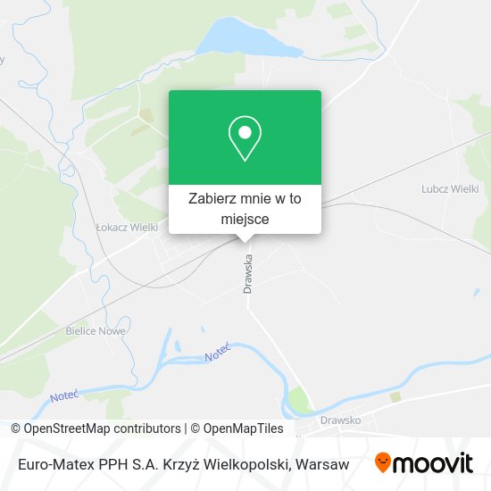 Mapa Euro-Matex PPH S.A. Krzyż Wielkopolski