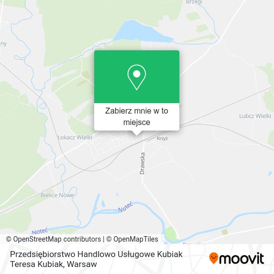 Mapa Przedsiębiorstwo Handlowo Usługowe Kubiak Teresa Kubiak