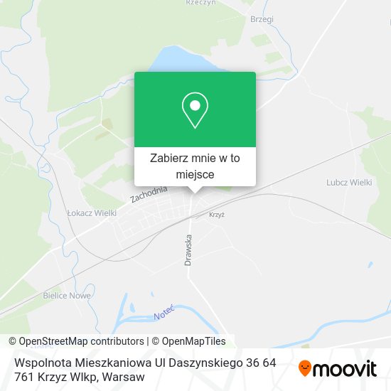 Mapa Wspolnota Mieszkaniowa Ul Daszynskiego 36 64 761 Krzyz Wlkp