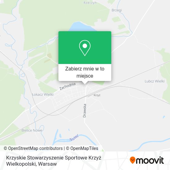 Mapa Krzyskie Stowarzyszenie Sportowe Krzyż Wielkopolski