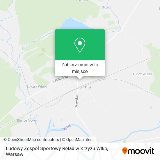 Mapa Ludowy Zespół Sportowy Relax w Krzyżu Wlkp