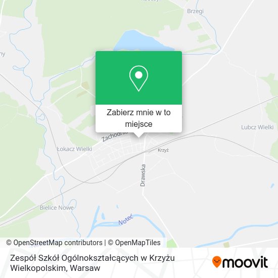 Mapa Zespół Szkół Ogólnokształcących w Krzyżu Wielkopolskim