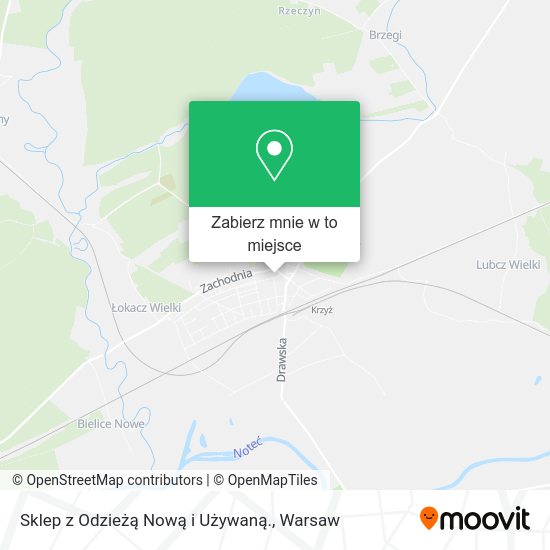 Mapa Sklep z Odzieżą Nową i Używaną.