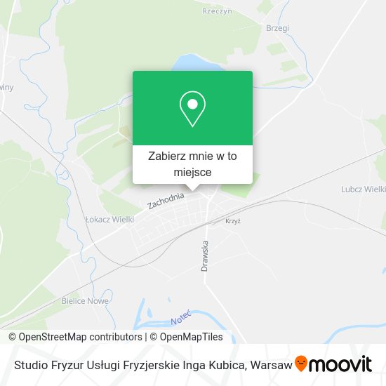 Mapa Studio Fryzur Usługi Fryzjerskie Inga Kubica