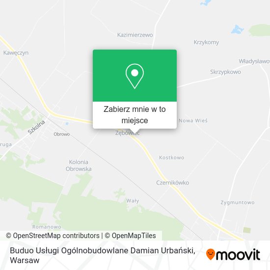 Mapa Buduo Usługi Ogólnobudowlane Damian Urbański