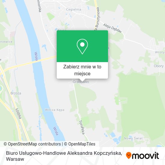 Mapa Biuro Usługowo-Handlowe Aleksandra Kopczyńska