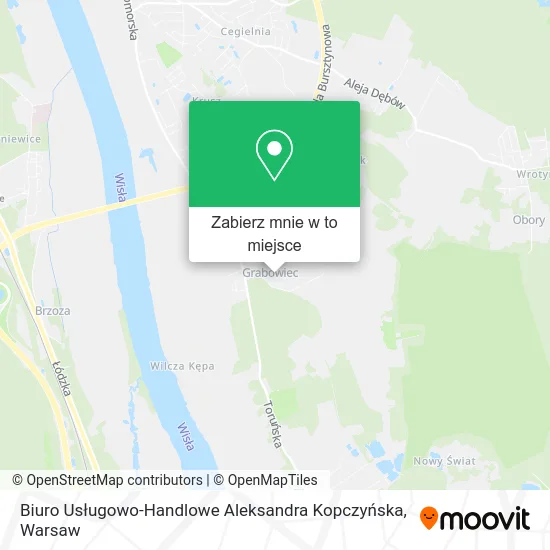 Mapa Biuro Usługowo-Handlowe Aleksandra Kopczyńska