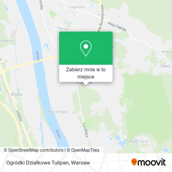 Mapa Ogródki Działkowe Tulipan