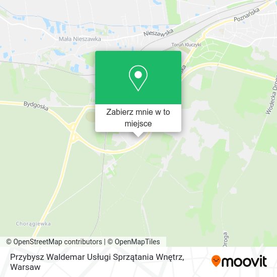 Mapa Przybysz Waldemar Usługi Sprzątania Wnętrz