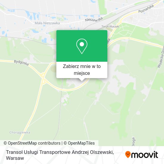 Mapa Transol Usługi Transportowe Andrzej Olszewski